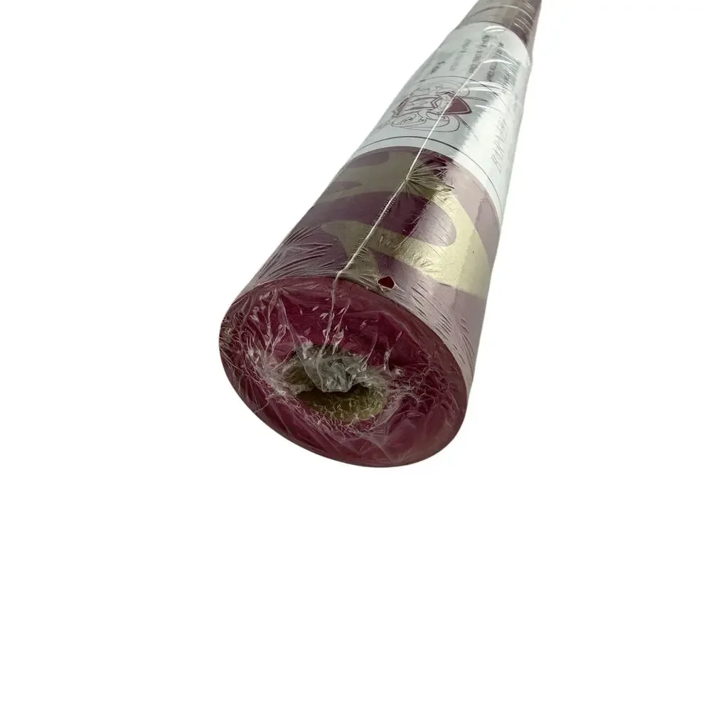 Barneby Gates Deer Damask Wallpaper Claret & Gold Designer UK Roll